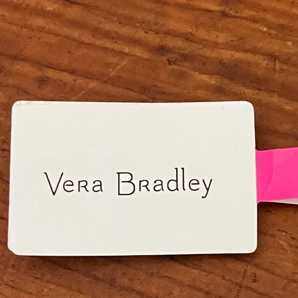 Vera Bradley Light Blue Dog Print Key Pouch with Ring - Picture 2 of 5